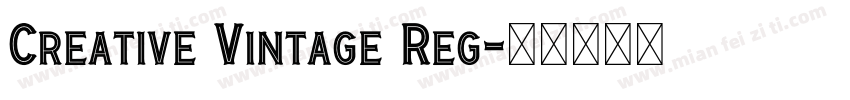Creative Vintage Reg字体转换